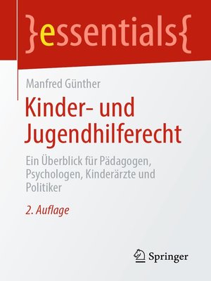 cover image of Kinder- und Jugendhilferecht